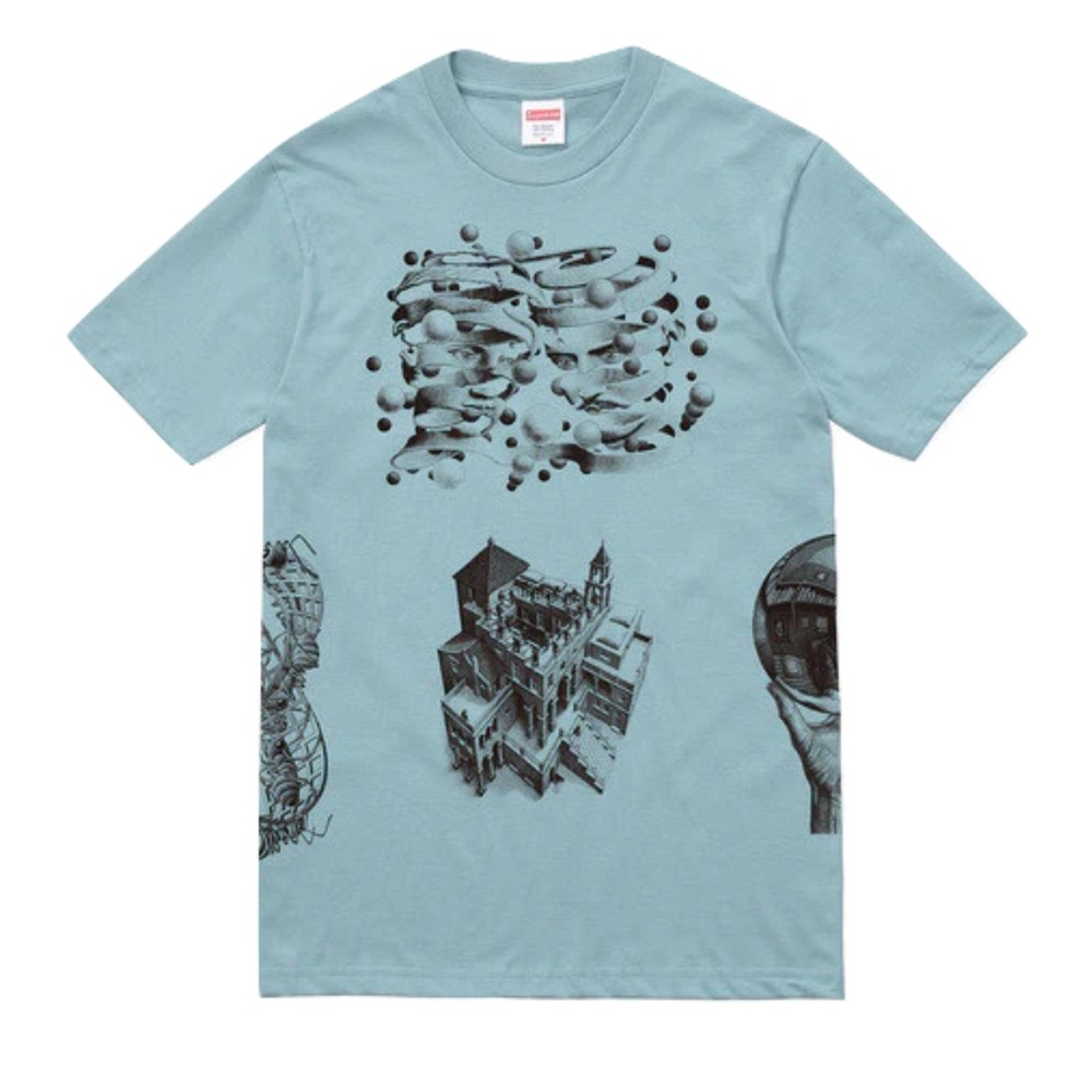 Supreme MC Escher Collage Tee Slate blue  Men’s M